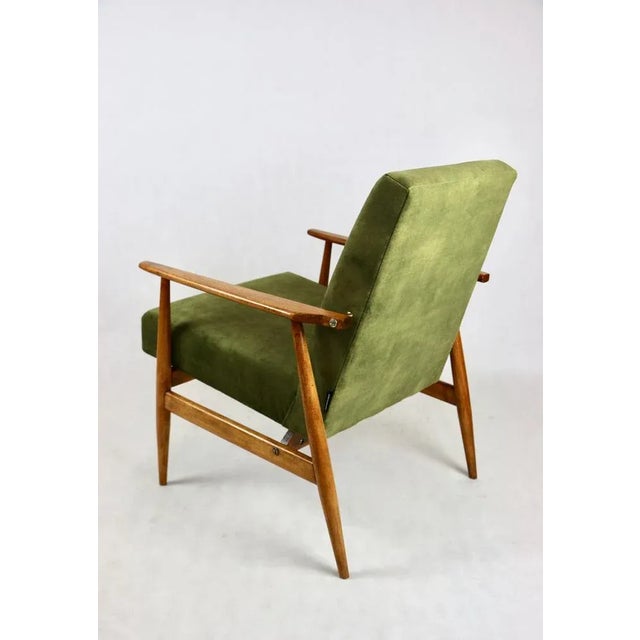 Lis Chair in Olive Green by Henryk Lis, 1970s For Sale - Image 6 of 10