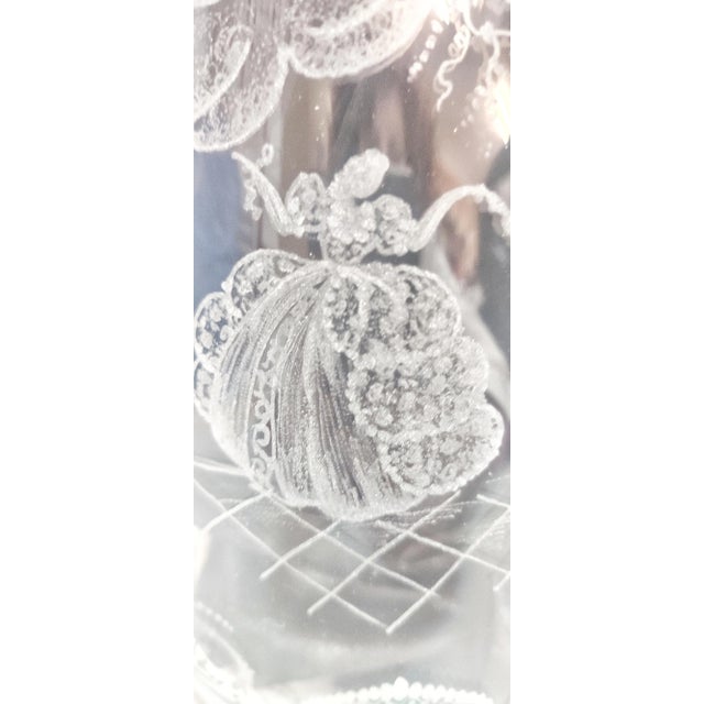 Hand Carved Glass Jug, France, 1950s For Sale - Image 9 of 18