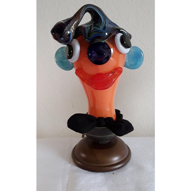 Black Vintage Sculptural Table Lamp in Colored Glass from Joska Crystal, 1980s For Sale - Image 8 of 9