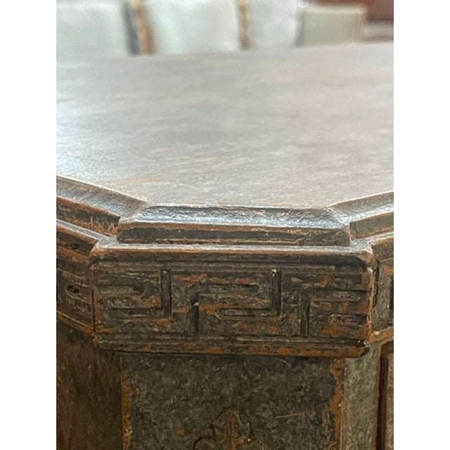 Mid 20th Century Pair of Swedish Gustavian Neoclassical Painted Chests For Sale - Image 5 of 13