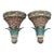 Vintage Tropical Elephant Tole Palm Weaved Wall Bracket Sconce Shelves- A Pair For Sale