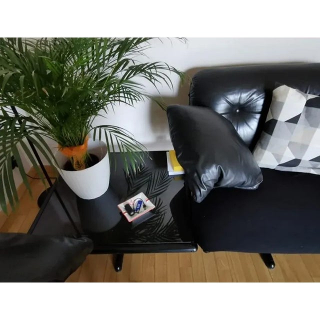 Set of Leather Ouverture Corner Sofa & Marble Coffee Table by Pierluigi Cerri for Frau, 1980s For Sale - Image 3 of 18