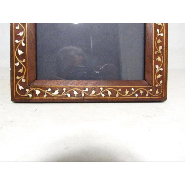 1920s Antique Anglo Indian Inlaid Photo Frame For Sale - Image 5 of 11
