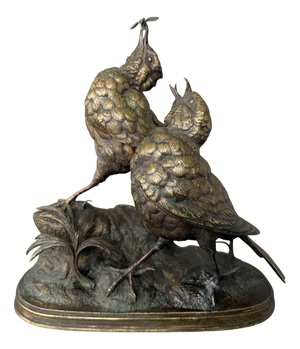 Ferdinand Pautrot, Bird, 1866, Bronze