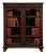 Early 20th Century Antique English Oak Glazed Display Cabinet For Sale