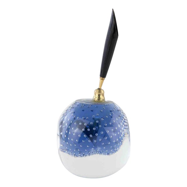 Murano Glass Pen Holder in Blue, Europe, 1970s For Sale