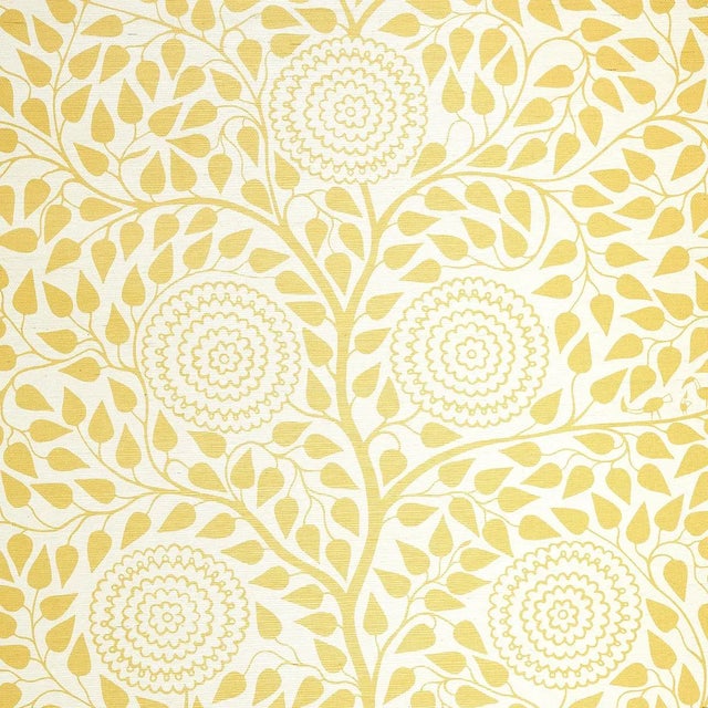 Schumacher Schumacher Kayon Sisal Panel in Soft Yellow For Sale - Image 4 of 5