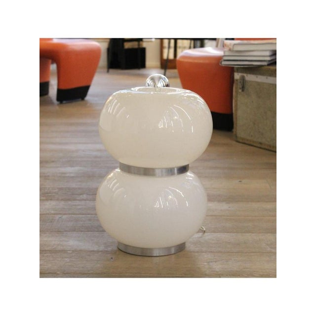 Type Créme table lamp Date 1970 Style Space Age Origin Italy Designer Carlo Nason (attr.) Manufacturer Mazzega (attr.)...