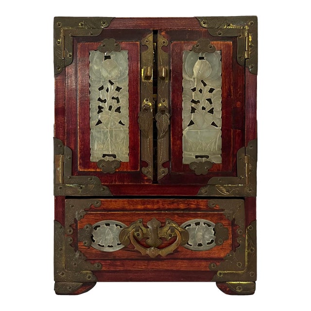 Mid 20th Century Antique Rosewood Jewelry Box Chairish