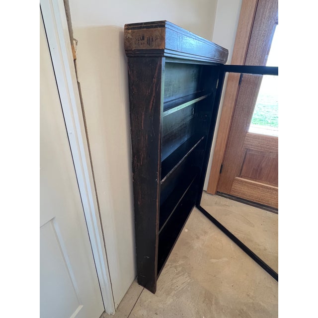 Mid-Century Modern Mid 20th Century Country Store Wall Hanging Display Cabinet – For Sale - Image 3 of 5