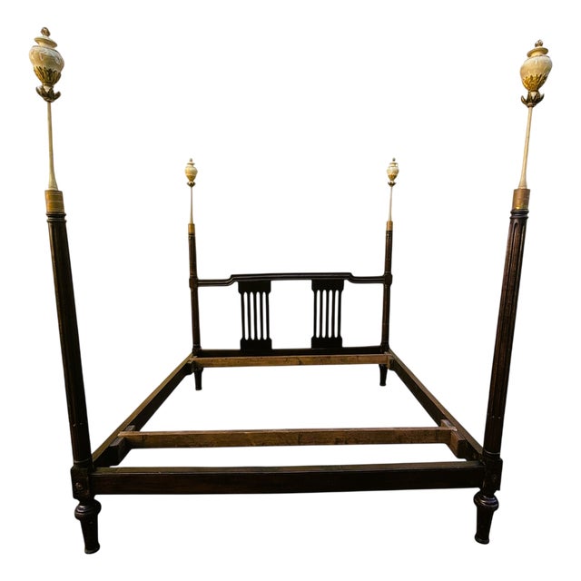 Large Early 19th Century Walnut Bed For Sale
