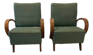 Art Deco Model C Mad-Man Relax Chairs from Jidrich Halabala, 1930s, Set of 2