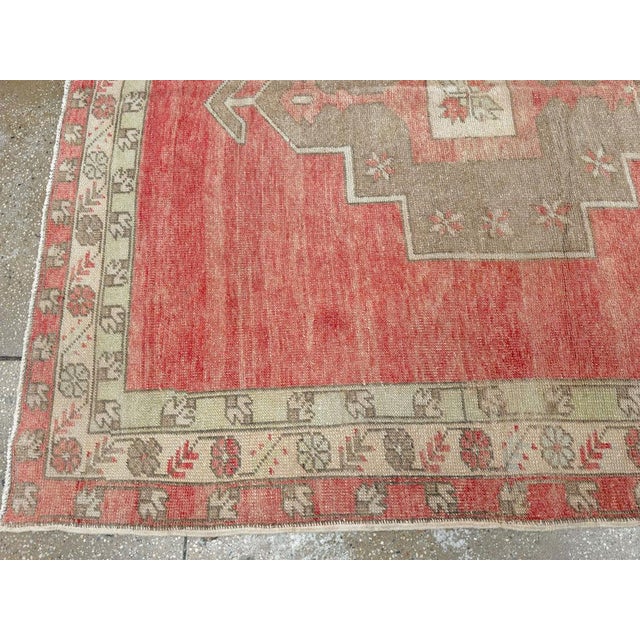 Textile Galerie Shabab Collection Mid-20th Century Turkish Anatolian Wide Gallery Runner For Sale - Image 7 of 10
