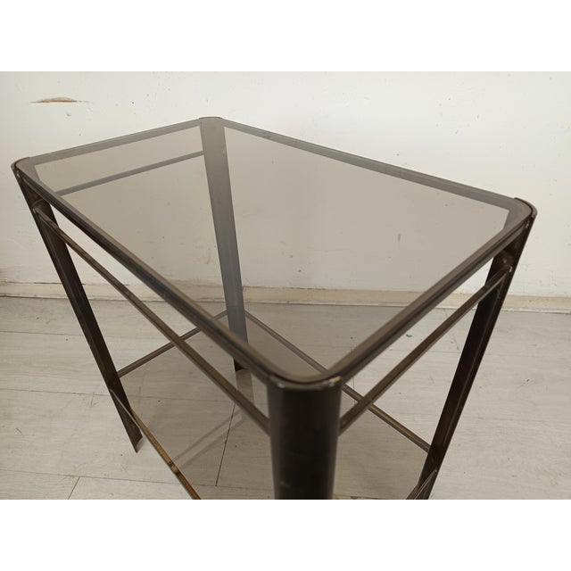 Gold Bronze Side Table, 1970s For Sale - Image 12 of 16