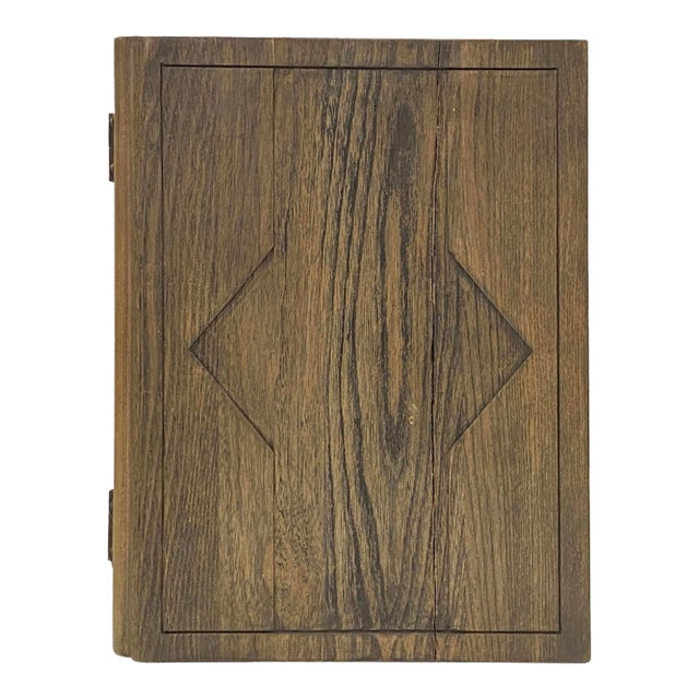 Handmade Solid Wood Book Shape Storage Box Book Jewelry For Sale