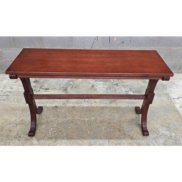 Late 20th Century Late 20th Century Victorian Style Mahogany Console Table For Sale - Image 5 of 8