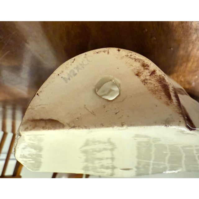 Mid 20th Century Hand Painted Ceramic Wall Pockets For Sale - Image 9 of 11