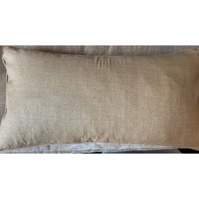 Mary Jane McCarty Designs Antique Fabric Pillow For Sale - Image 4 of 6
