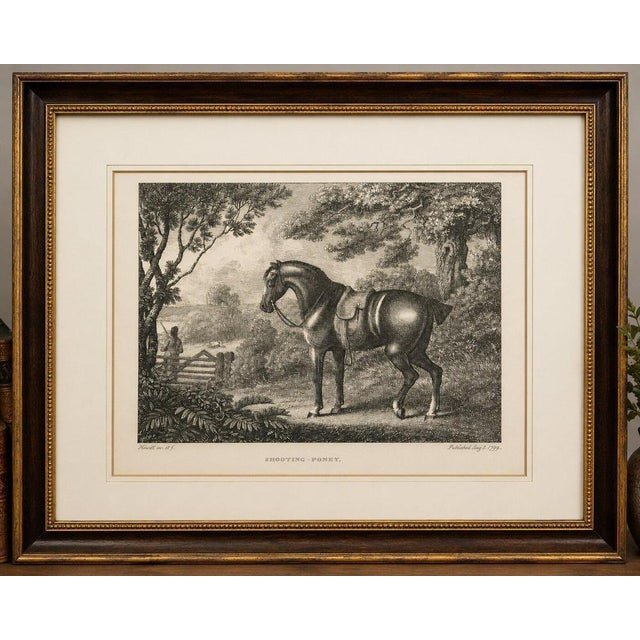 Title: 1799 Samuel Howitt "Shooting Pony" Engraving – Original Georgian English Equestrian Print Creator: Samuel Howitt...