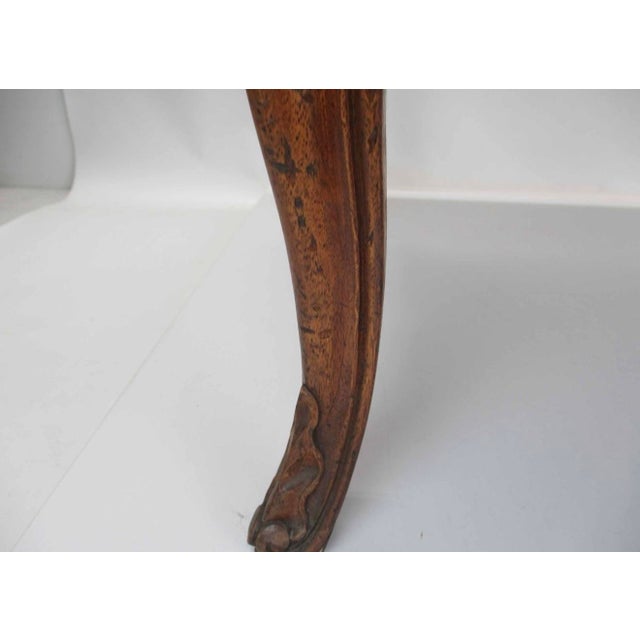 Louis XV Style Carved Wood and Marble-Top Low Table For Sale - Image 4 of 5