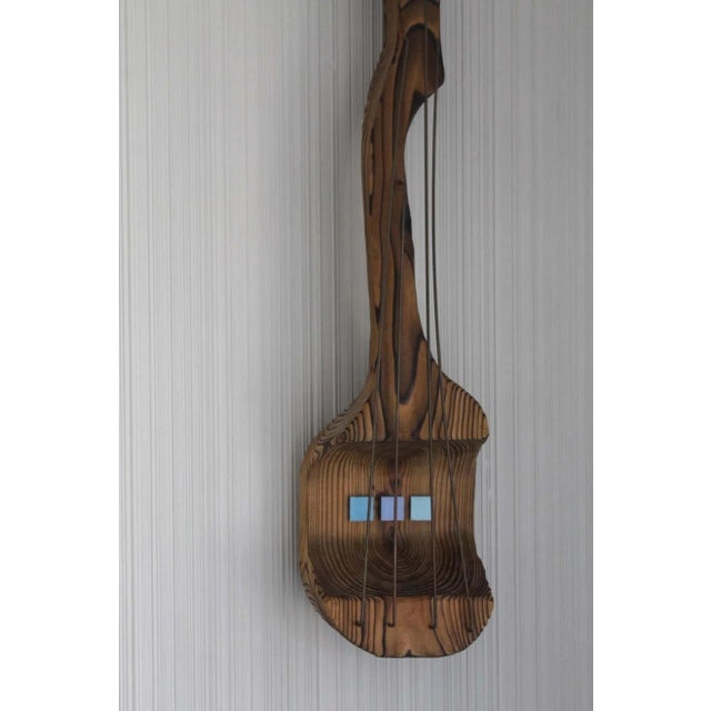 1960s Mid-Century Witco Wood Guitar Wall Sculpture For Sale - Image 5 of 6