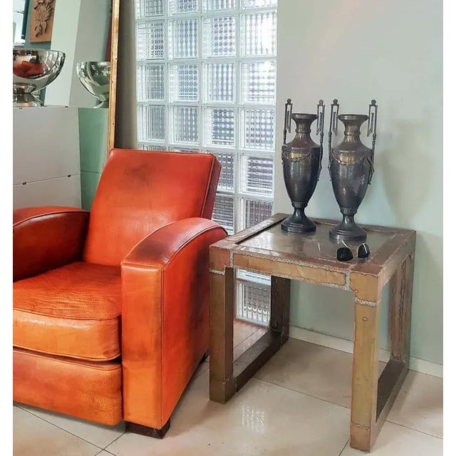 Set of two Napoleon III Empire vases made of brass, France, the 1860th