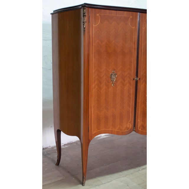 Walnut & Cottonwood Bar Cabinet from Malberti Leopoldo, 1950s For Sale - Image 4 of 10