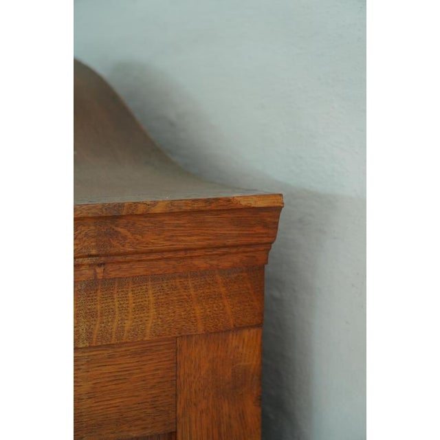 Early 20th Century Art Deco Danish Oak Cabinet with Hand-Carved Details, 1930s For Sale - Image 14 of 18
