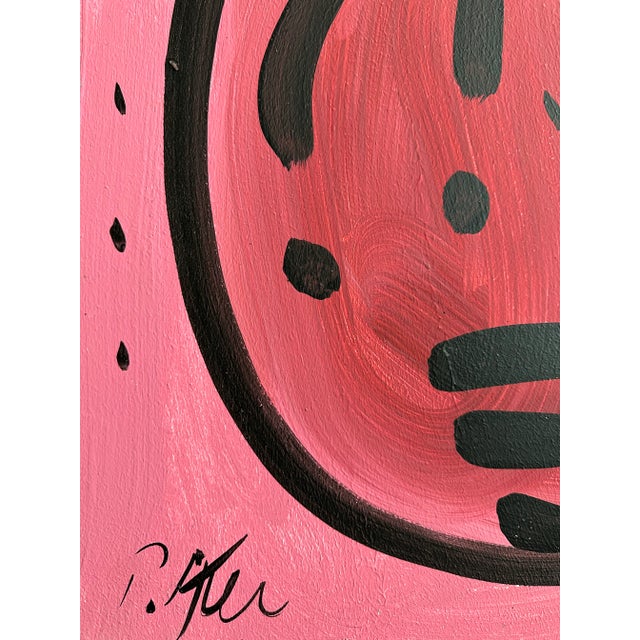 Abstract Expressionism Mirovian Style Abstract Portrait Painting by Peter Keil For Sale - Image 3 of 5