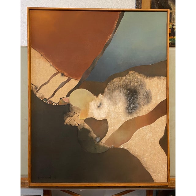Josep Guinovart Bertrán, Abstract Spanish Catalan Oil Painting Josep Guinovart from Joan Prats Gallery, 1976 For Sale - Image 4 of 16