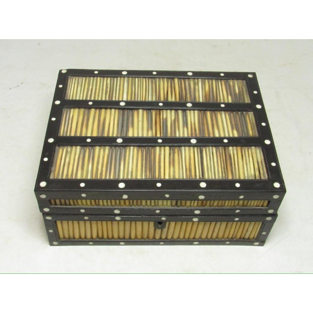 Antique Anglo Indian Quill Box For Sale - Image 10 of 13