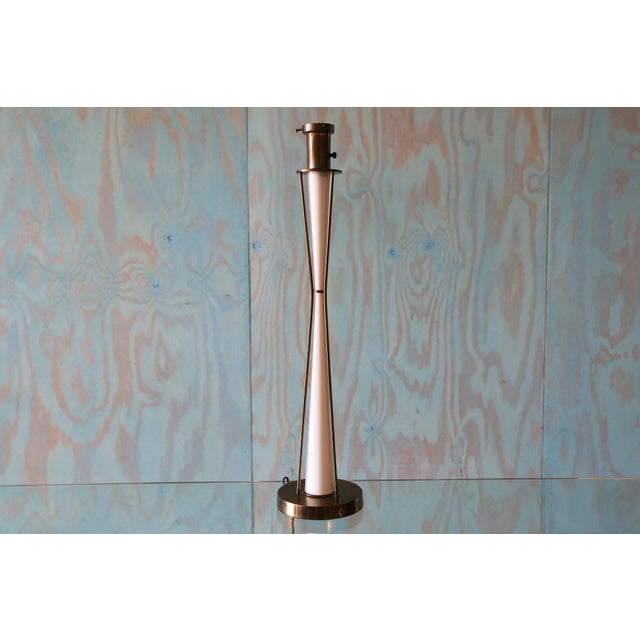 1960s 1960s Brass and Enamel Table Lamp After Excelsior Paul McCobb Mid Century For Sale - Image 5 of 11