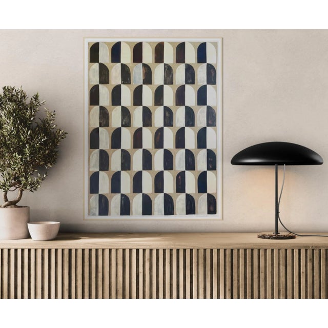 Mixed Media Pattern Design Painting For Sale - Image 4 of 4