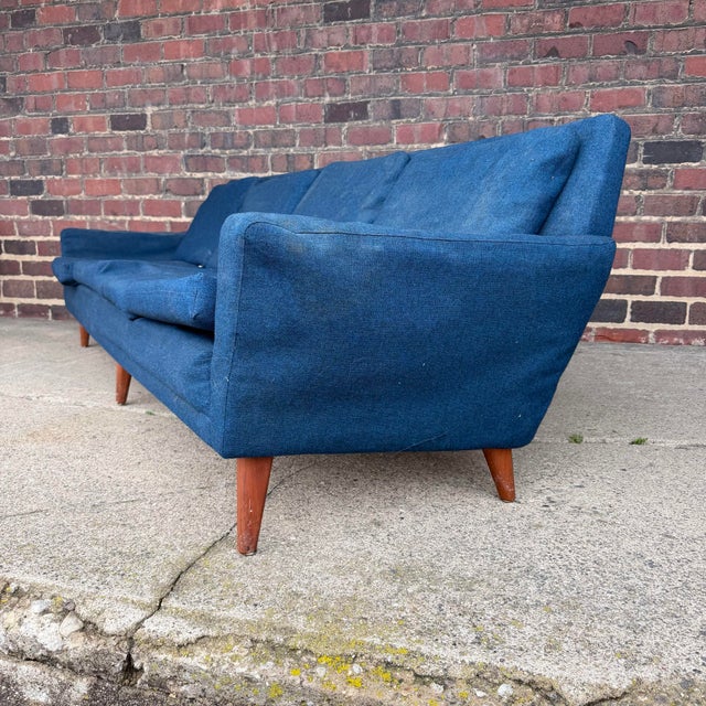 Mid-Century Modern Folke Ohlsson for Dux Sofa 4 Seater 96” Danish Midcentury Modern For Sale - Image 3 of 11