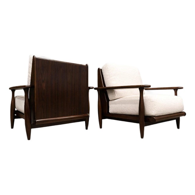 Pair of Armchairs in Brazilian Rosewood & Bouclé by Liceu de Artes, 1960s – Lot 218 For Sale