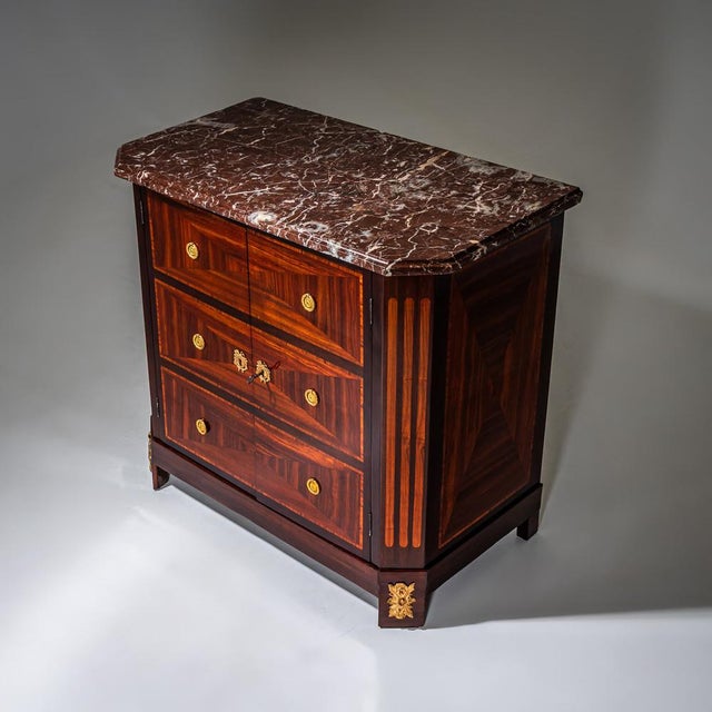 Faux Commode with Marble Top, 1800s For Sale - Image 9 of 11