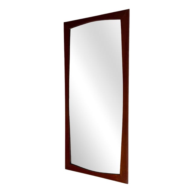 Teak Framed Mirror, 1960s For Sale