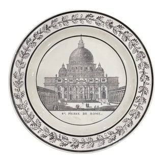Mid 19th Century French Creil Creamware Plate For Sale