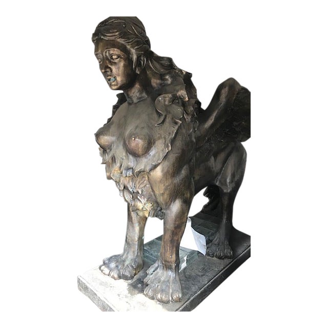 Life Size Statue Bronze Sphinx For Sale