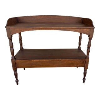 Antique 19th Century Georgian Style 2 Tier Washstand Side Table For Sale
