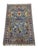 A slate gray field sets off scrolling floral vines in burgundy, cream, navy, gold, and soft green. Matching botanical...