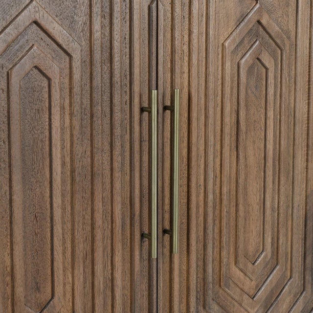 Wood Deco Front Bar Cabinet For Sale - Image 7 of 9