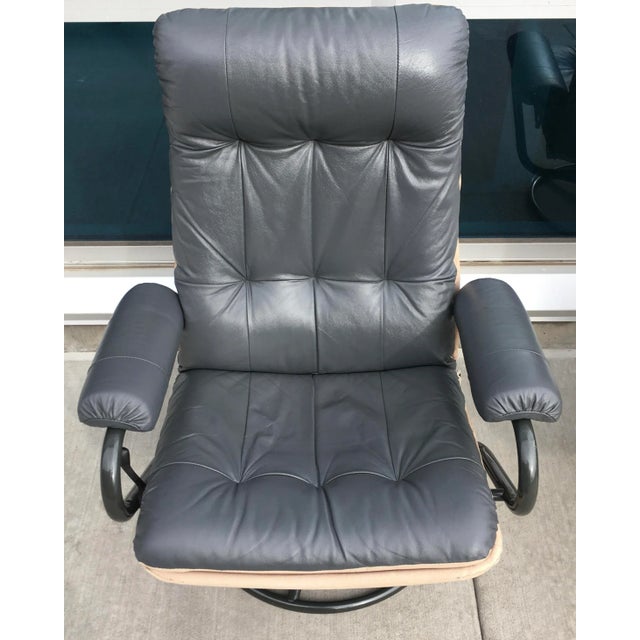 Pair of Scandinavian Modern Leather Reclining Chairs From ChairWorks