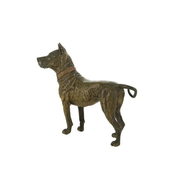 Original Bronze Pit Bull Sculpture For Sale - Image 4 of 9
