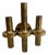 Brass Three-Light Wall Lamp by Gaetano Sciolari, 1970s For Sale