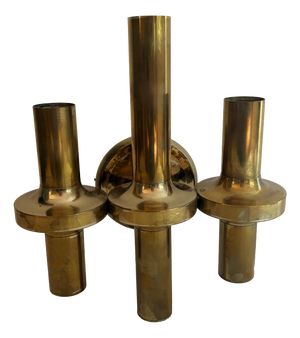 Brass Three-Light Wall Lamp by Gaetano Sciolari, 1970s