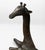 Vintage Unmarked Dark Patinated Giraffe Sculptures, Pair For Sale - Image 4 of 5