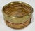 Mid 20th Century Vintage G. Crespi Style Coiled Rattan Brass Rim Wine Coaster For Sale - Image 5 of 7