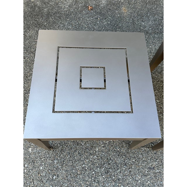 Contemporary Pair McKinnon and Harris Wyatt Square Side Tables For Sale - Image 3 of 7
