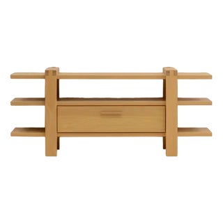 Belgian Oak Shelving Unit For Sale